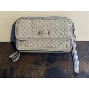 Vera Bradley Iconic RFID All In One Crossbody Gray